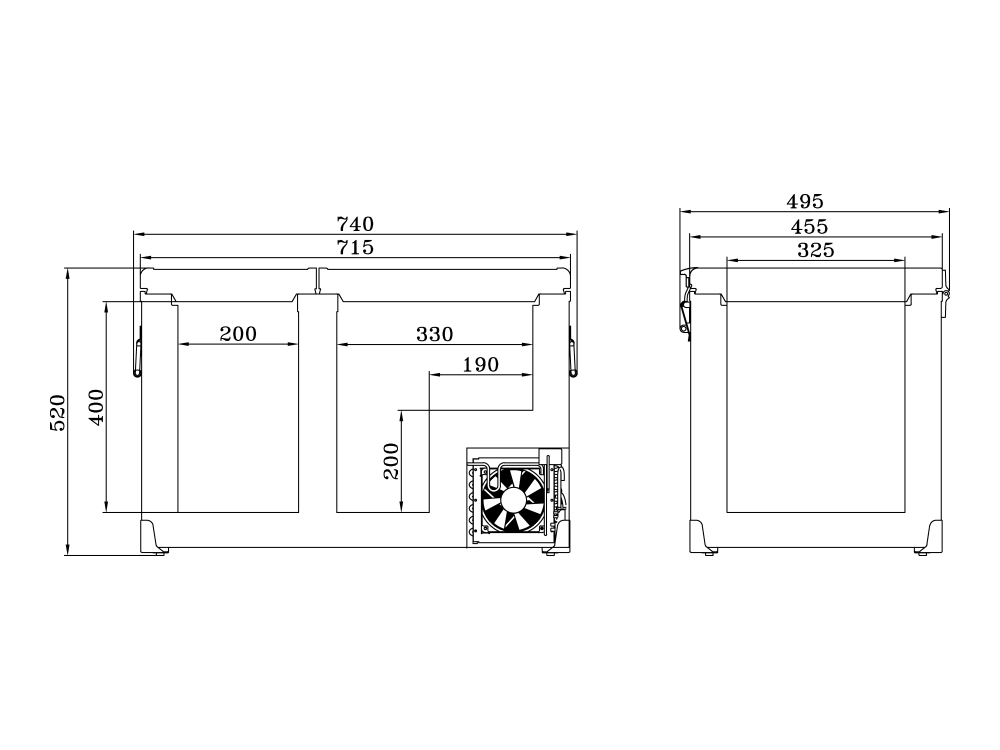 SnoMaster Kühl- und Gefrierbox, CL56D, 26/30 L