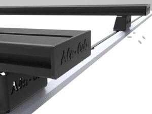 ALU-CAB QUERTRÄGER 1.450MM IN SCHWARZ OHNE FÜSSE (2ER SET)